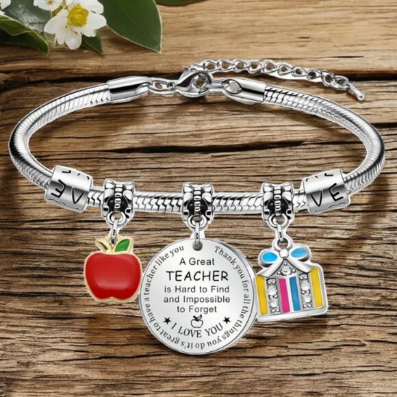 Sanrio Jewelry - NIB Adjustable Teacher's Appreciation Gift Charm Bracelet